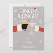 Cocktail Jingle Et Mingle Invitation (Devant)