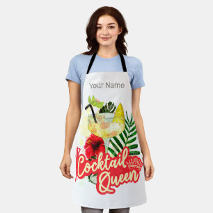 Cocktail Koningin Vintage Kip Meisjesuitje Schort
