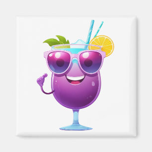 Cocktail Leuke Vrolijke Vakantie Tropische Drink K Magneet