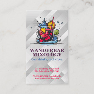 Cocktail Logo   Restaurant en bar Visitekaartje