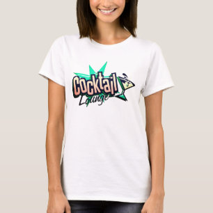 Cocktail lounge martini retro  liquor bar t-shirt