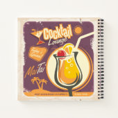 Cocktail Lounge Poster Notitieboek (Achterkant)