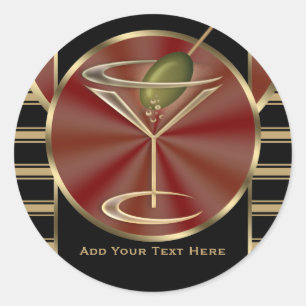 Cocktail Lounge Ronde Sticker