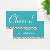 Cocktail Martini billet de boisson de fête bleue (Bureau)