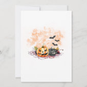 Cocktail Martini Invitation de la fête d'Halloween (Dos)