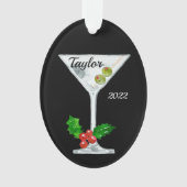 Cocktail Martini Ornement personnalisé (devant)