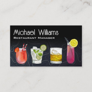Cocktail Mix Drinken Mixologie Staaf Visitekaartje