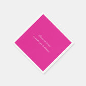 Cocktail napkin grappig roze feest servet (Hoek)
