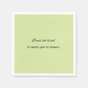 Cocktail napkin grappige limoengroene partij servet