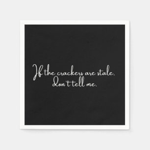 Cocktail napkin grappige zwarte partij servet