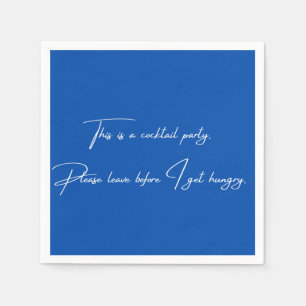 Cocktail napkin grappige zwarte partij servet