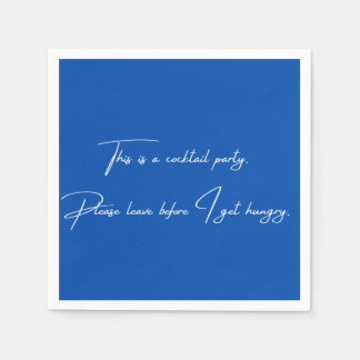 Cocktail napkin grappige zwarte partij servet