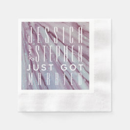 Cocktail Napkin Turquoise en Lavenders Servet