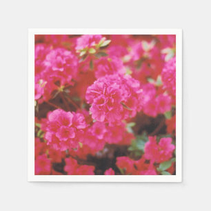 Cocktail Napkins met een helderroze Floral Design Servet