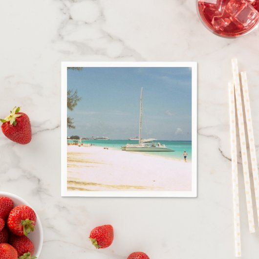 Cocktail Napkins met een strand scene Servetten (Insitu)