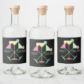 Cocktail Night Martini Likeurfles Etiket (Flessen)