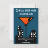 Cocktail Night Party Invitation (Devant)