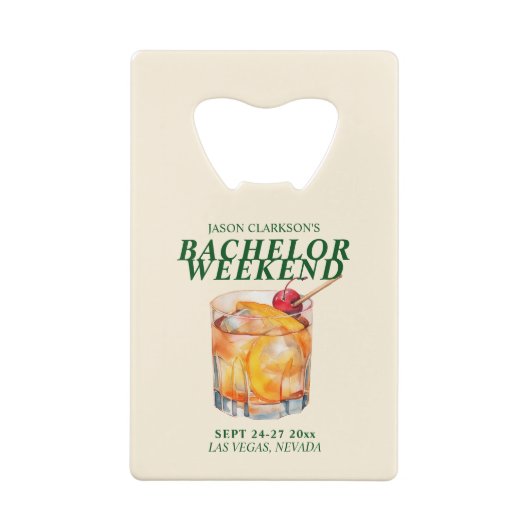 Cocktail Old Fashioned Week-end de célibataire (Dos)