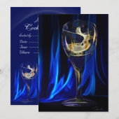 COCKTAIL-partijuitnodiging Kaart (Voorkant / Achterkant)