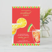 Cocktail Party Boire Invitation plate (Debout devant)