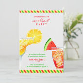 Cocktail Party Boire Invitation plate (Debout devant)