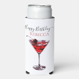 Cocktail Party Cherry Martini Happy Birthday
