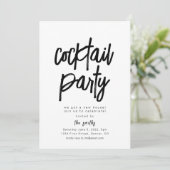 Cocktail Party Housewarming Party Kaart (Staand voorkant)