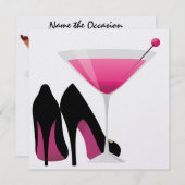 Cocktail Party Invitation by SRF Kaart (Voorkant / Achterkant)