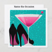 Cocktail Party Invitation by SRF Kaart (Voorkant / Achterkant)