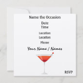 Cocktail Party Invitation by SRF Kaart (Achterkant)