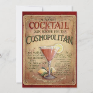 Cocktail Party Invitation cosmopolite