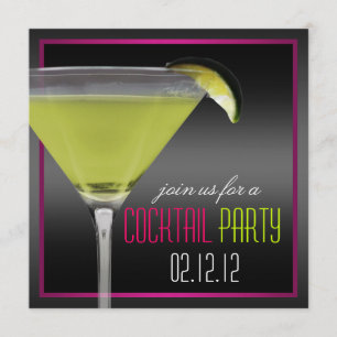 Cocktail Party Invitation Kaart