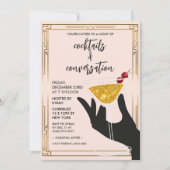 Cocktail Party Invitation Kaart (Voorkant)