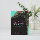 Cocktail Party Invitation sjabloon Briefkaart (Staand voorkant)