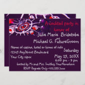 Cocktail Party Invitations Casino Gambling Thème (Devant / Derrière)