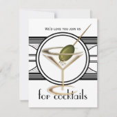 Cocktail Party Small Invitations Kaart (Voorkant)