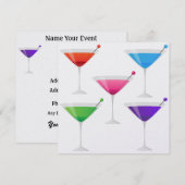 Cocktail PARTY - SRF Kaart (Voorkant / Achterkant)