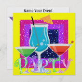 Cocktail PARTY - SRF Kaart (Voorkant / Achterkant)