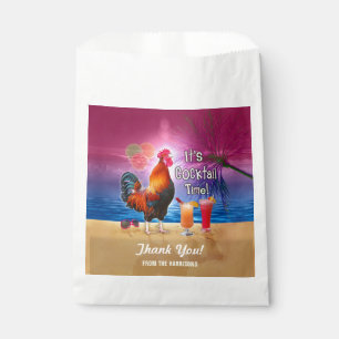 Cocktail Party Tropische Haan Grappig Zomer Strand Bedankzakje