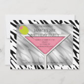 Cocktail Pink Martini Boire Chic Party Invitations (Devant)