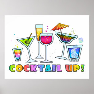 COCKTAIL. POSTERS en PRINTS VAN COCKTAIL GLASSEN