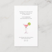 Cocktail Professional Bartender Carte de visite (Dos)