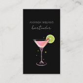 Cocktail Professional Bartender Carte de visite (Devant)