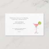 Cocktail Professional Bartender Carte de visite (Dos)