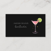 Cocktail Professional Bartender Carte de visite (Devant)