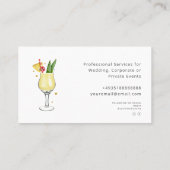 Cocktail Professional Bartender Visitekaartje (Achterkant)