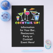 COCKTAIL. PROMOTIONELE FLYERS (Enkel)