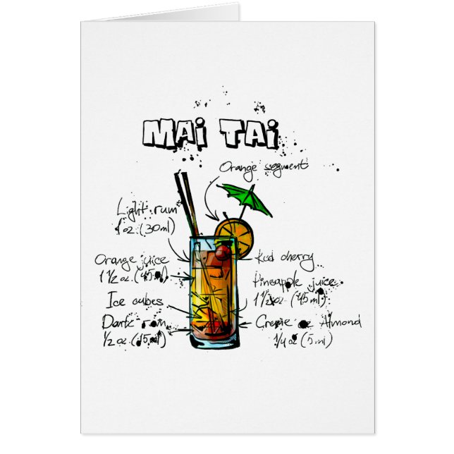 Cocktail Recipe Mai Tai (Voorkant)