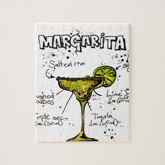 Cocktail Recipe Margarita Legpuzzel (Verticaal)