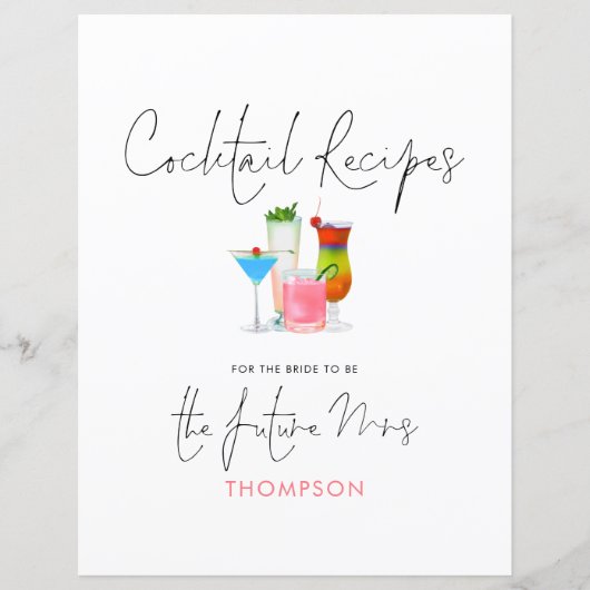 Cocktail Recipes Future Mrs Multomap Header Page (Voorkant)